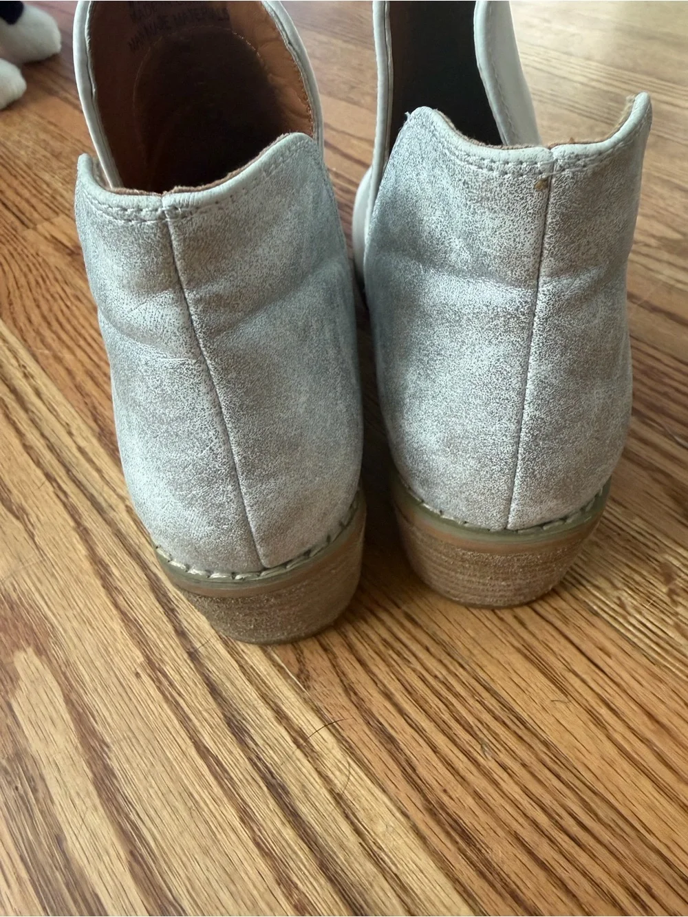 Women’s White and Silver Cutout Ankle Booties - Modern Slip-On Style